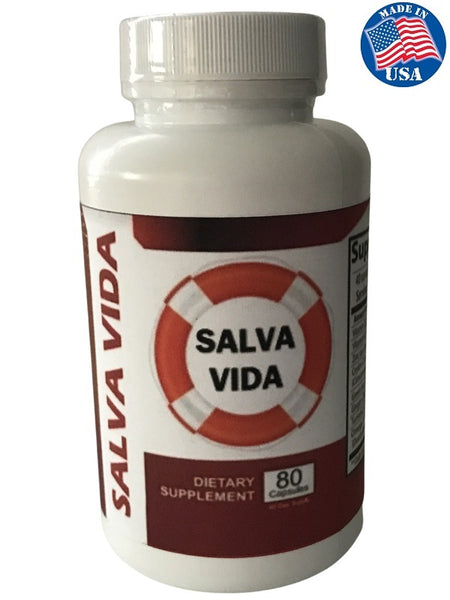 Salvavida Supplements - 8 Booster Vitamins, Minerals and Herbs - 40 Day Supply